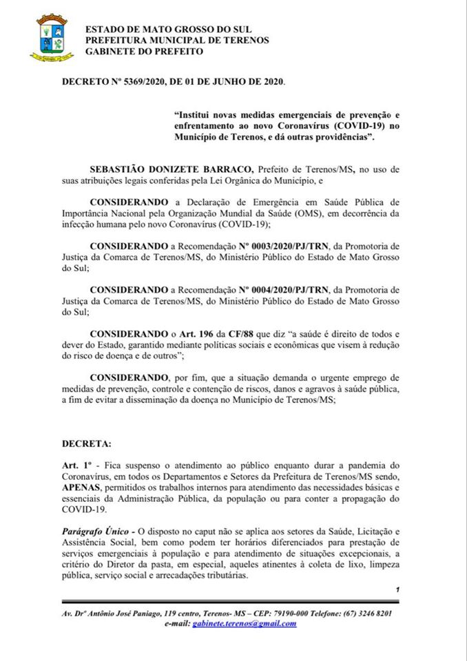 Decreto N° 5369/2020