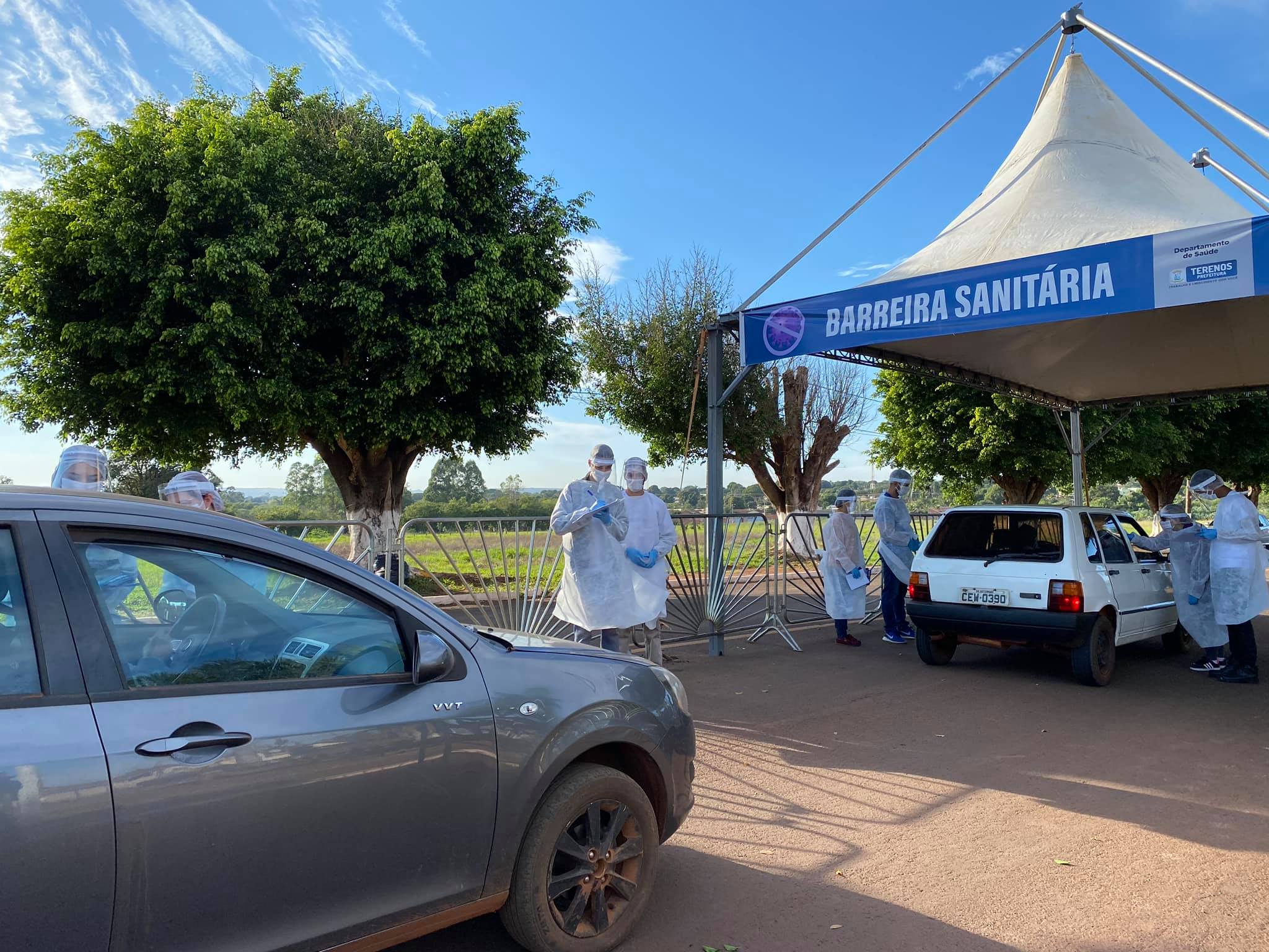 Três barreiras sanitárias implantadas