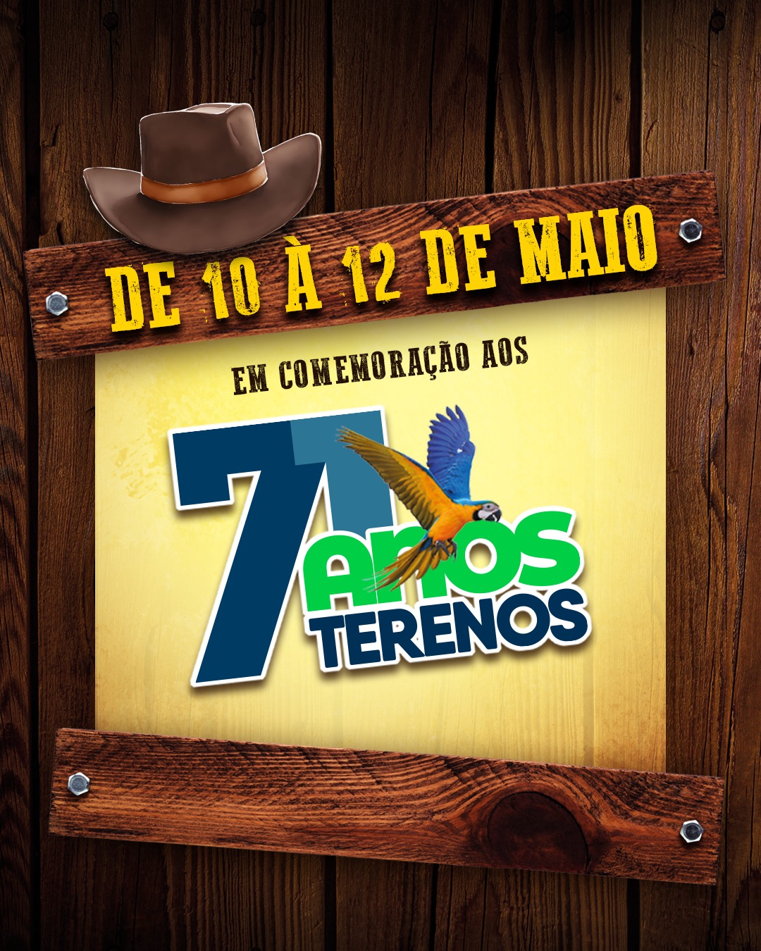 Em comemoração aos 71 anos de Terenos vem aí: Rodeio Show!