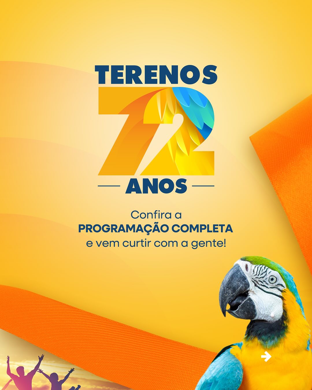 CONFIRA A PROGRAMAÇÃO DO ANIVERSÁRIO DE 72 ANOS DE TERENOS