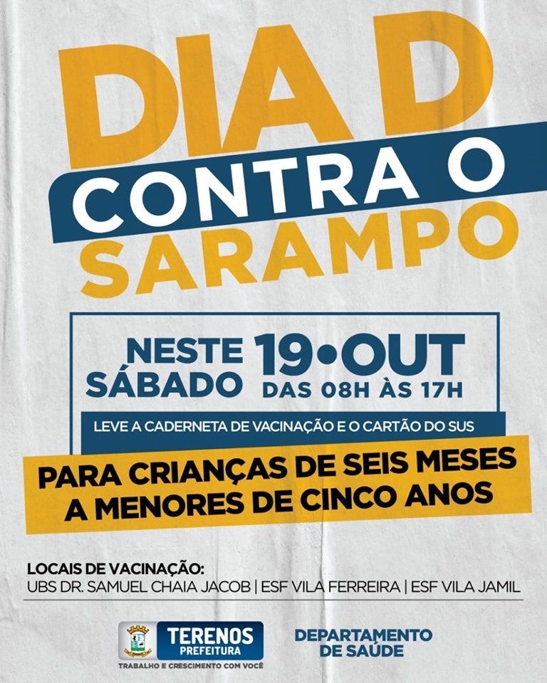 DIA D: Vacinação contra sarampo