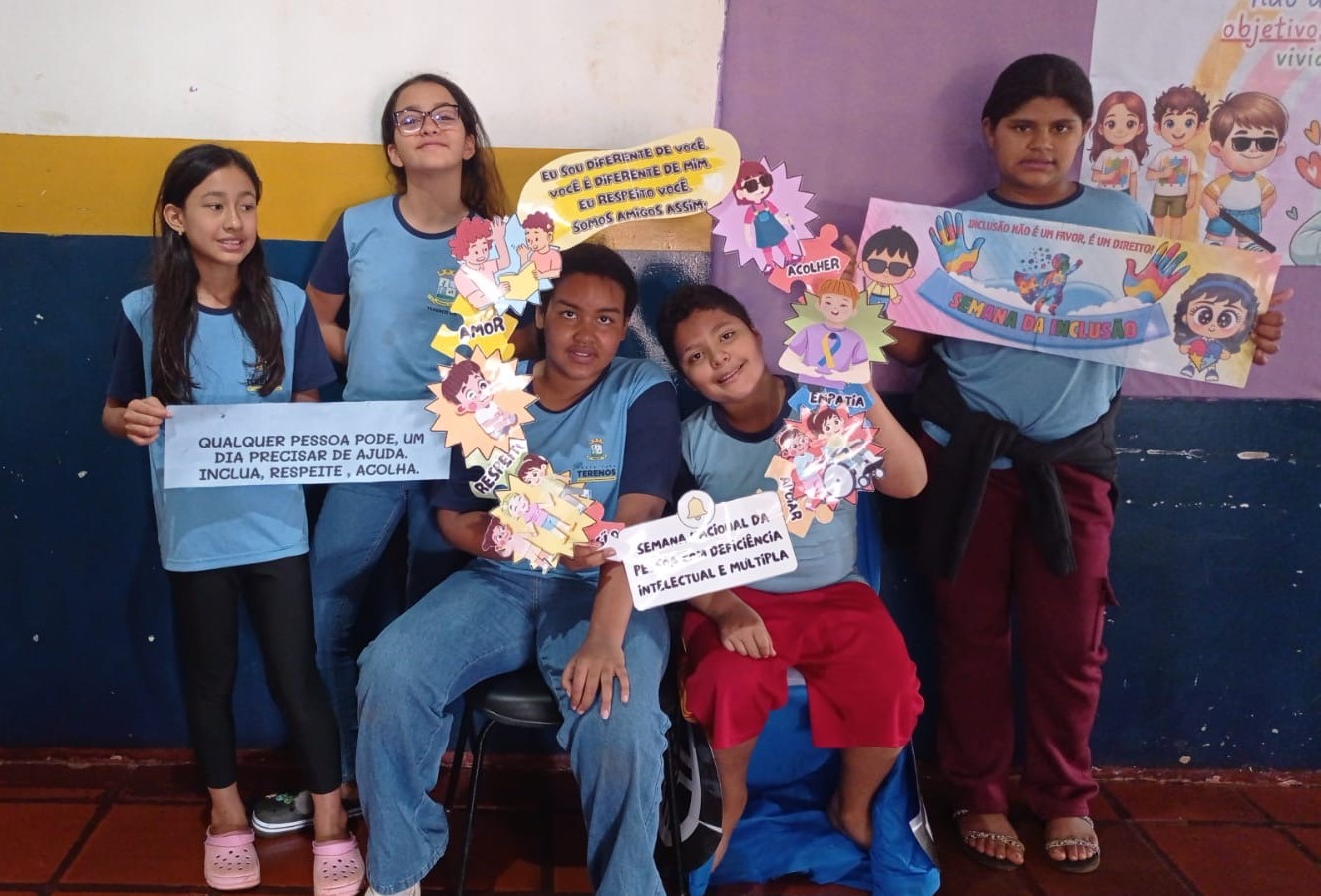 Escola Municipal Álvaro Lopes promove prática inclusiva durante a Semana Nacional da Pessoa com Deficiência