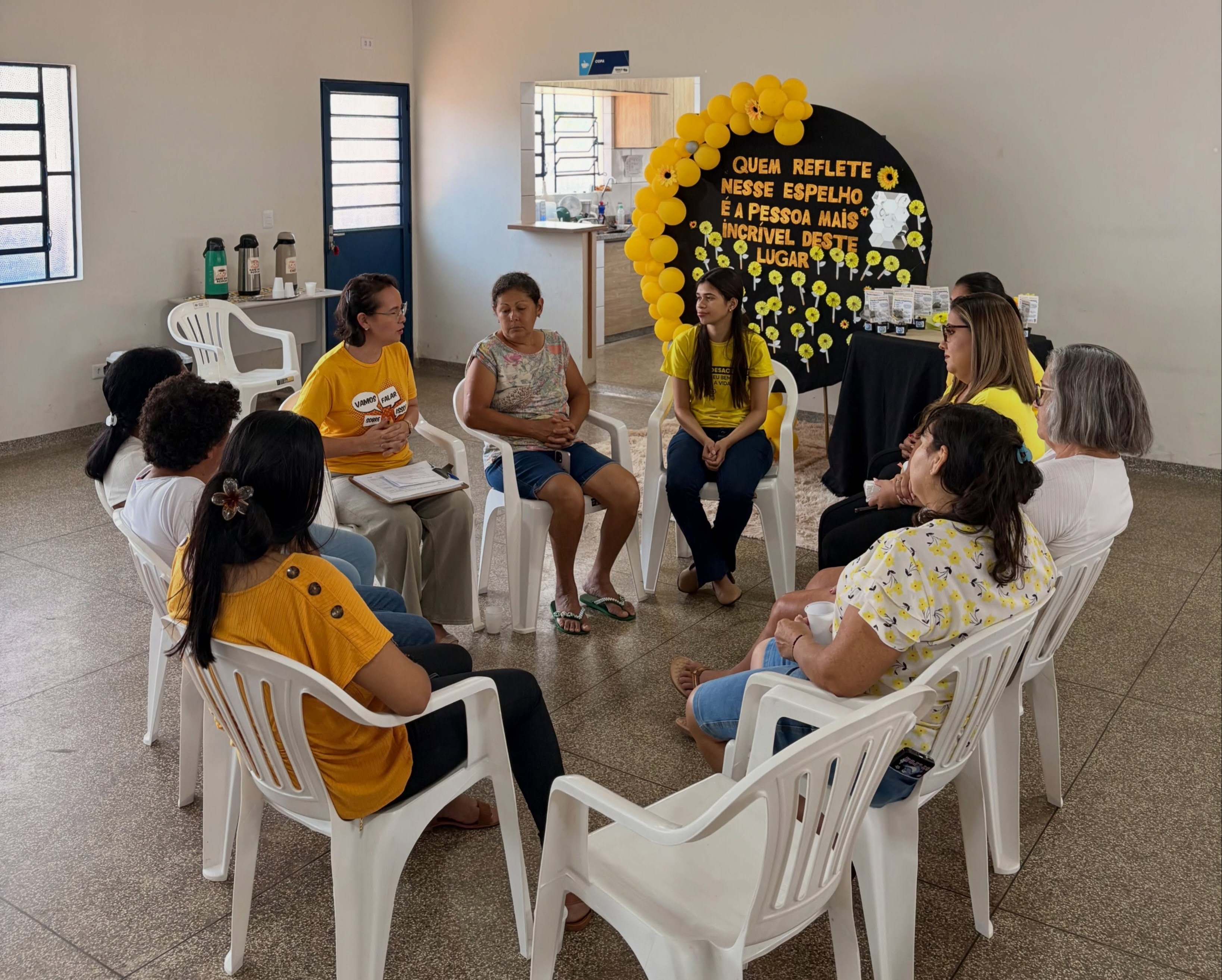 CRAS promove roda de conversa sobre saúde mental com mulheres do PAIF