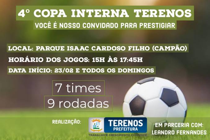 A “4° Copa Interna Terenos” de futebol