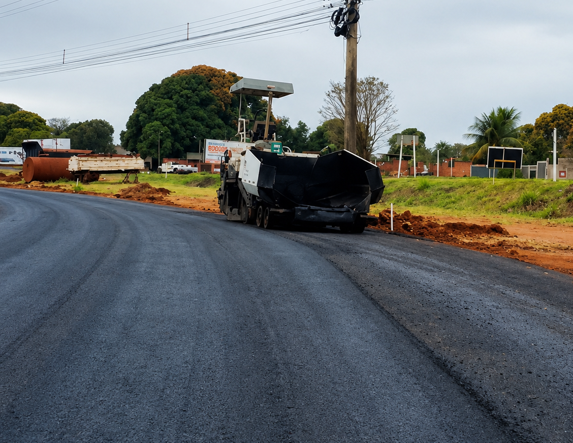 Governo do Estado executa obras de pavimentação e drenagem no acesso ao Residencial Bodoquena II