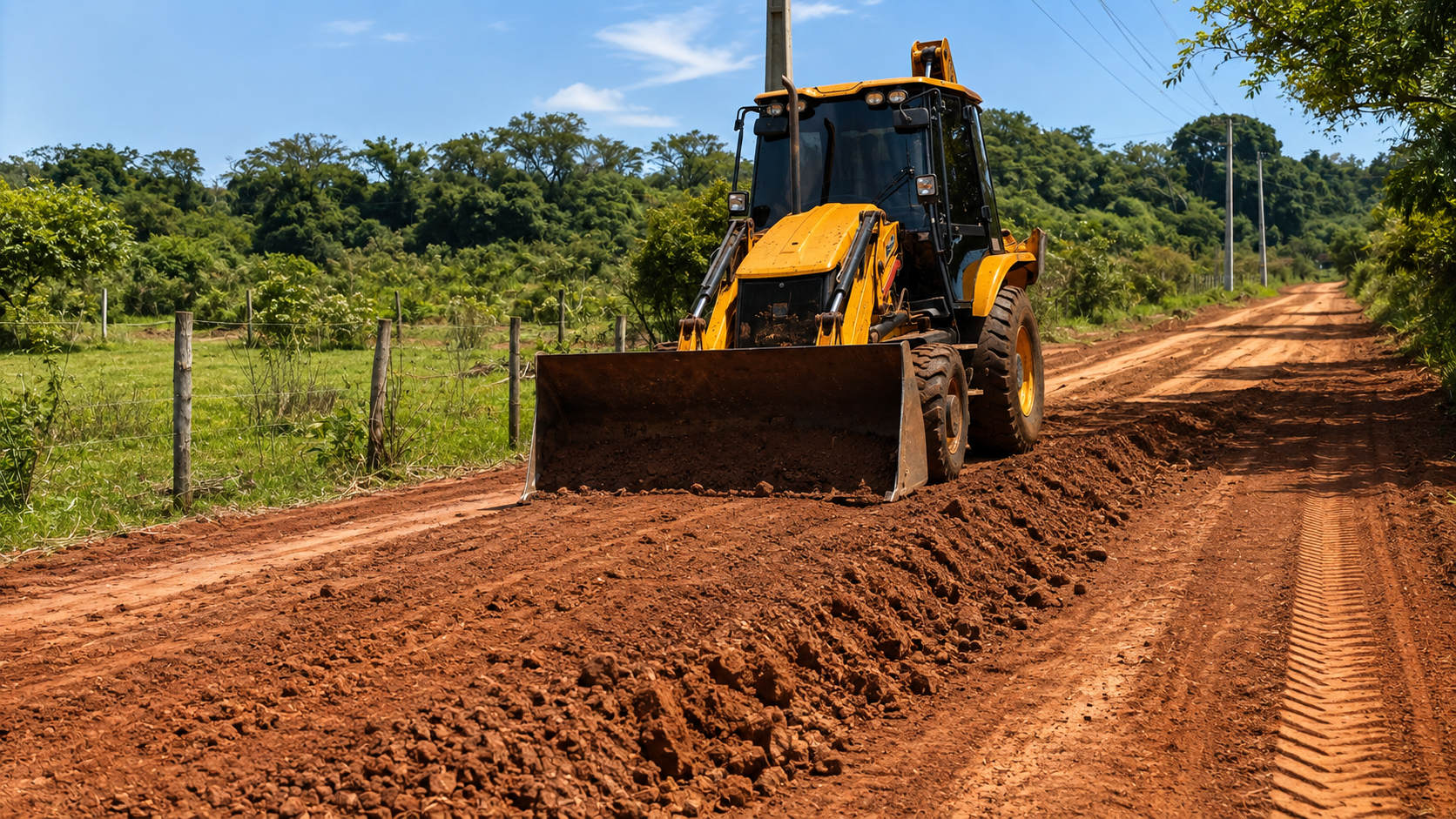 Recuperação de estradas rurais melhora acesso e escoamento da produção em assentamentos de Terenos