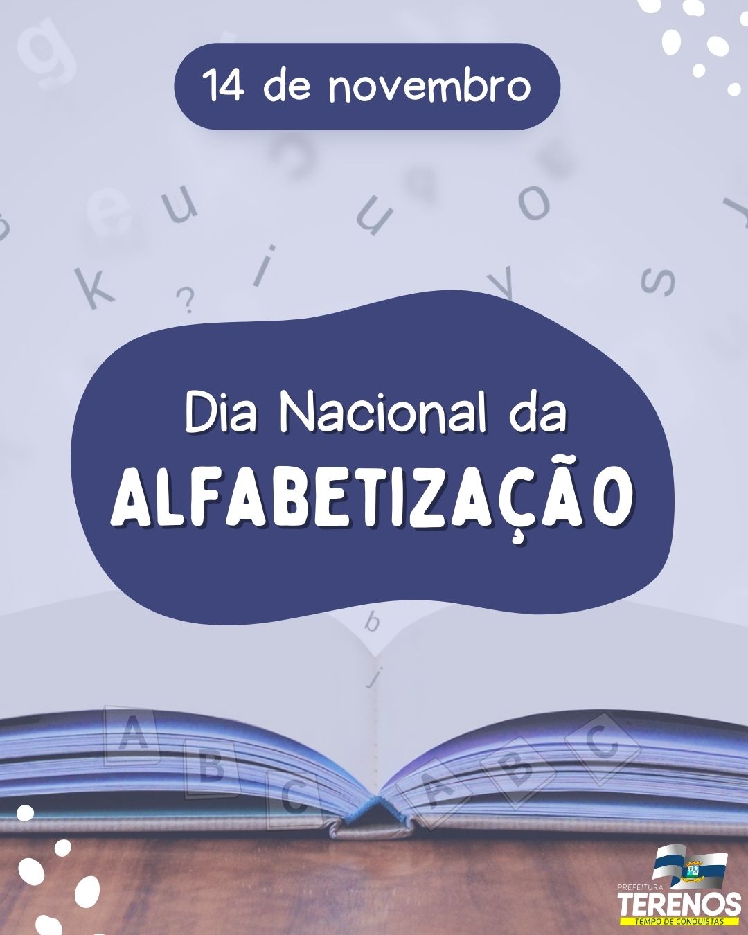 14 de Novembro dia Nacional da Alfabetização