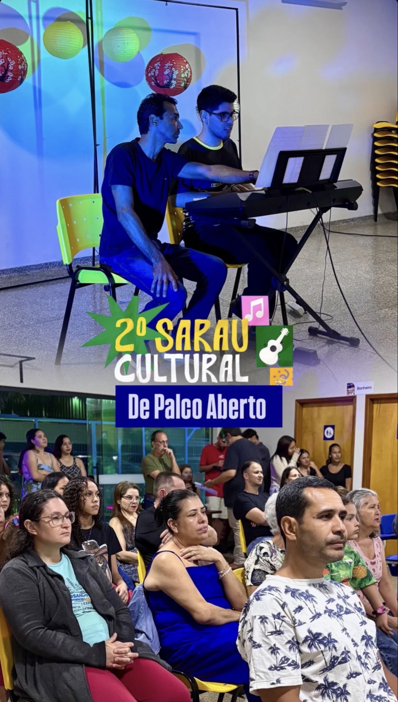 2º Sarau de Palco Aberto reúne comunidade e valoriza novos talentos na Escola Municipal de Artes