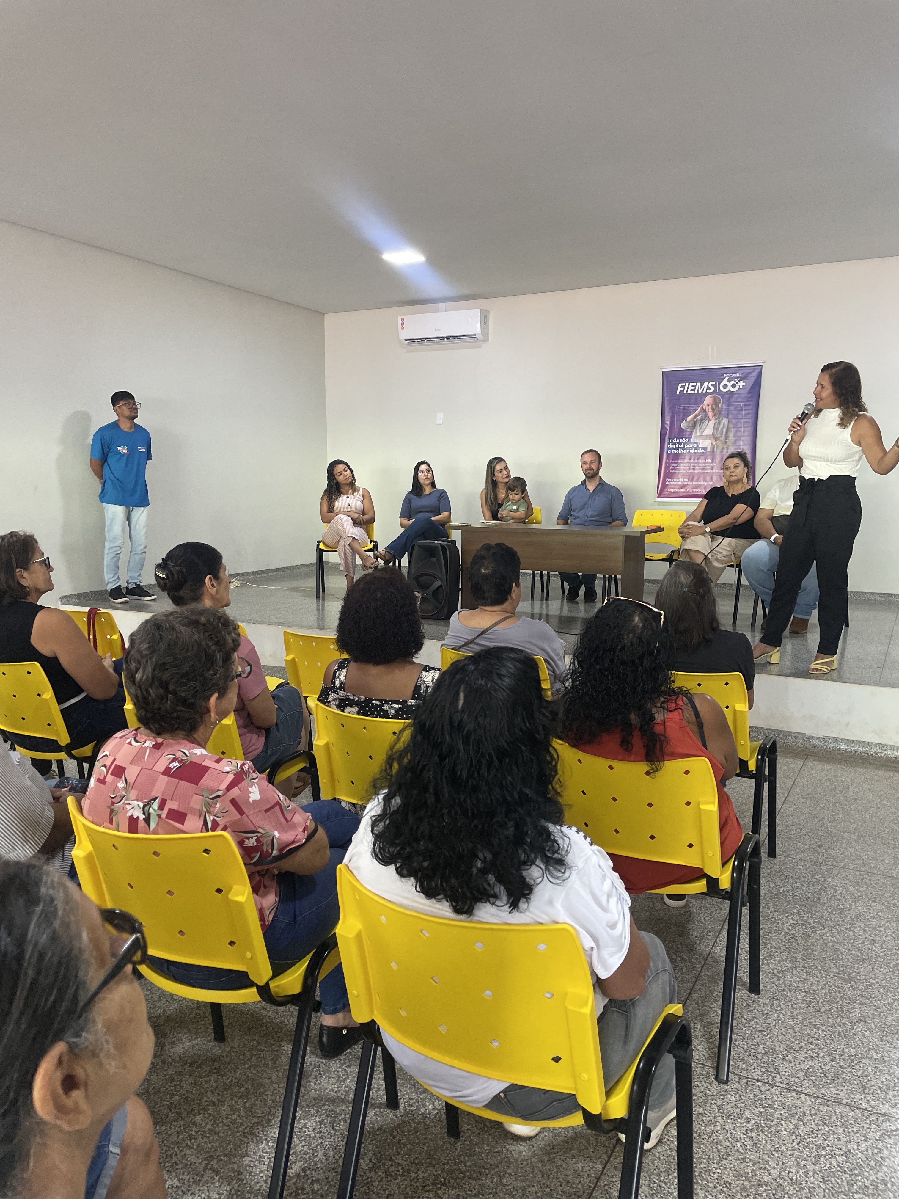 Projeto 60+ promove inclusão digital para idosos em Terenos com apoio da FIEMS, SESI e Escola de Artes