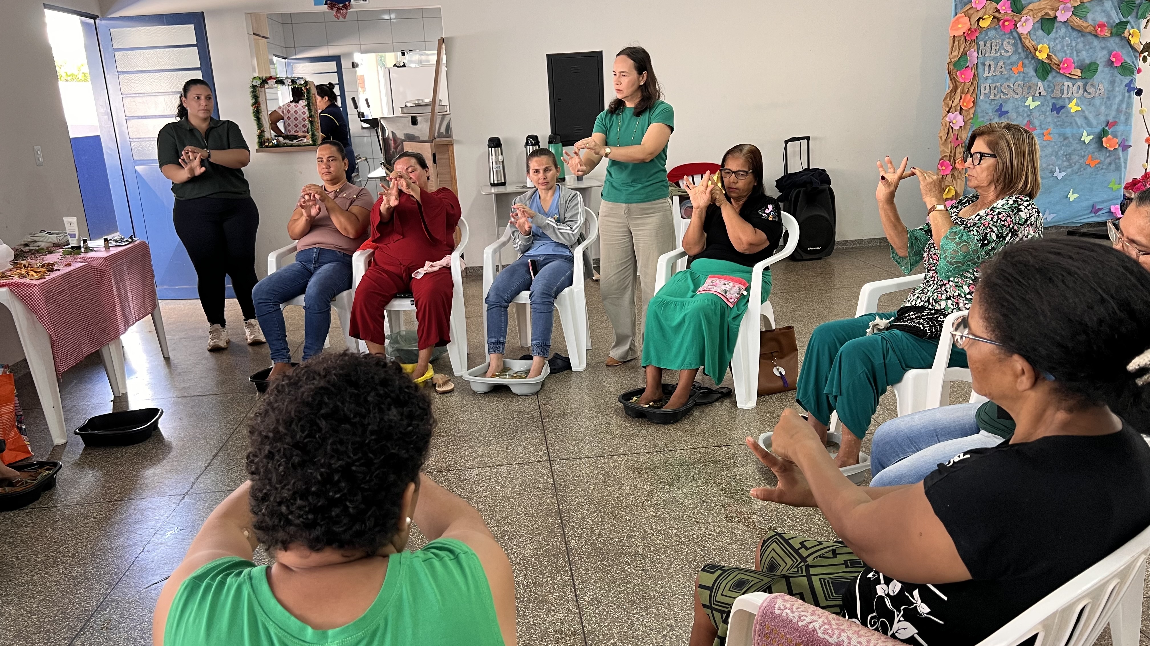 Momento de cuidado, acolhimento e bem-estar para as mulheres assistidas pelo CRAS