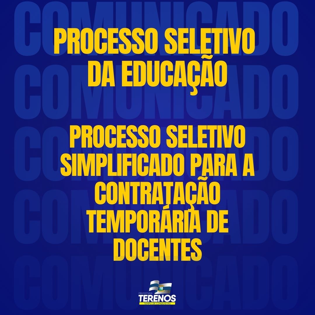 PROCESSO SELETIVO SIMPLIFICADO PARA A  CONTRATAÇÃO TEMPORÁRIA DE DOCENTES