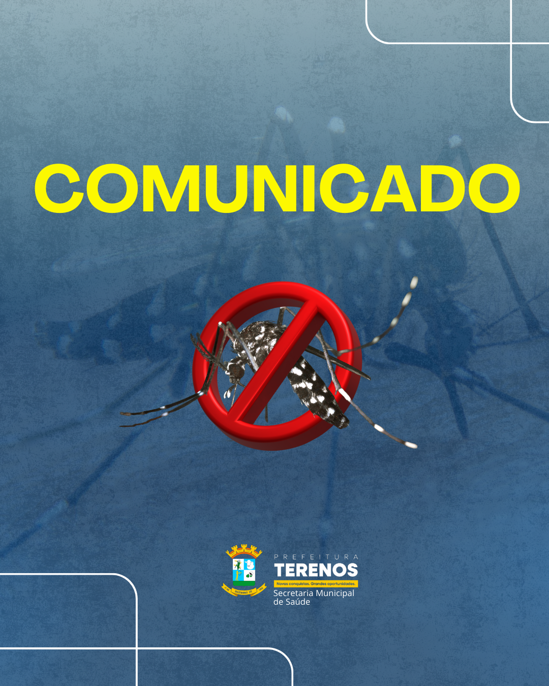 COMUNICADO À POPULAÇÃO DE TERENOS