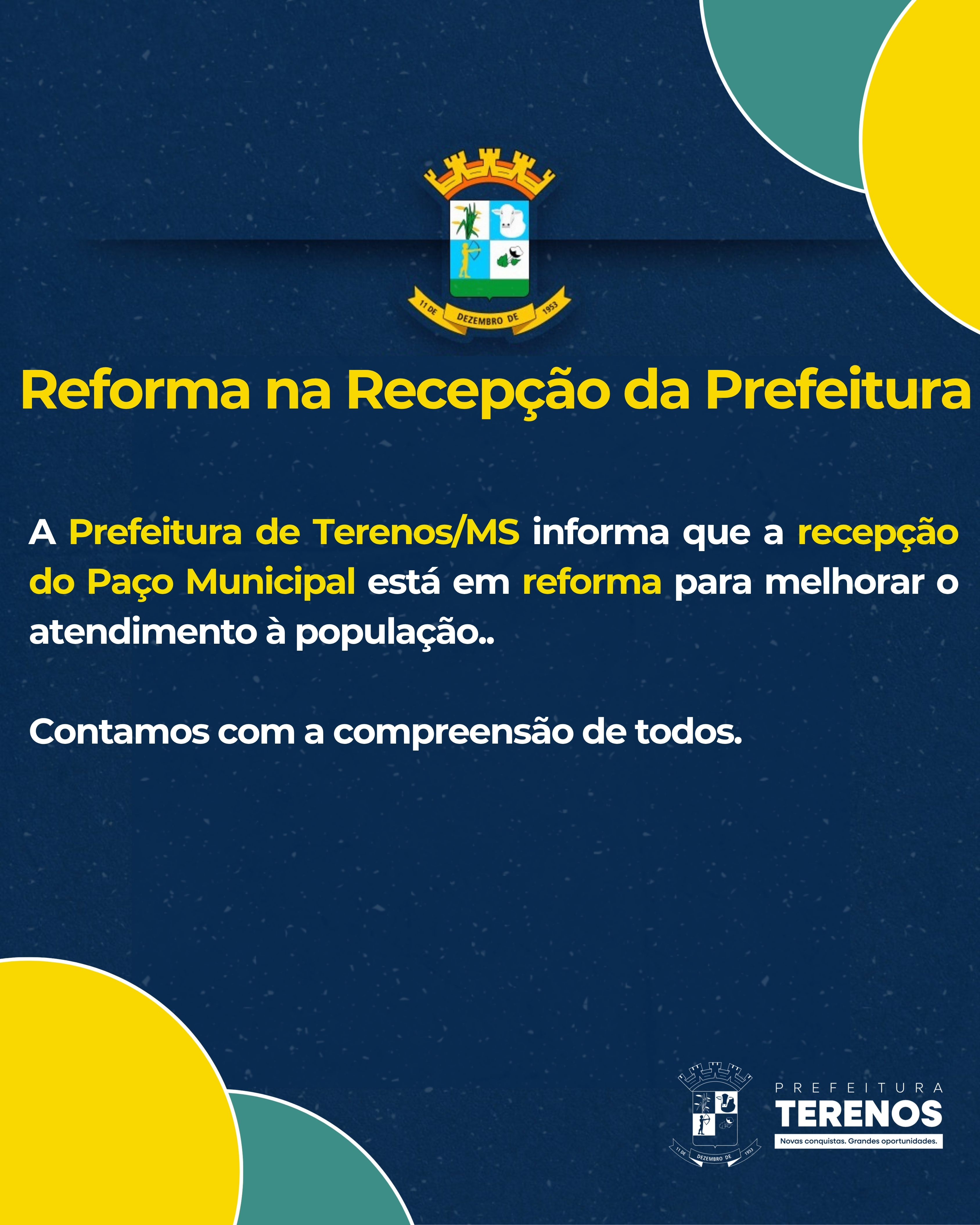 Reforma na Recepção da Prefeitura