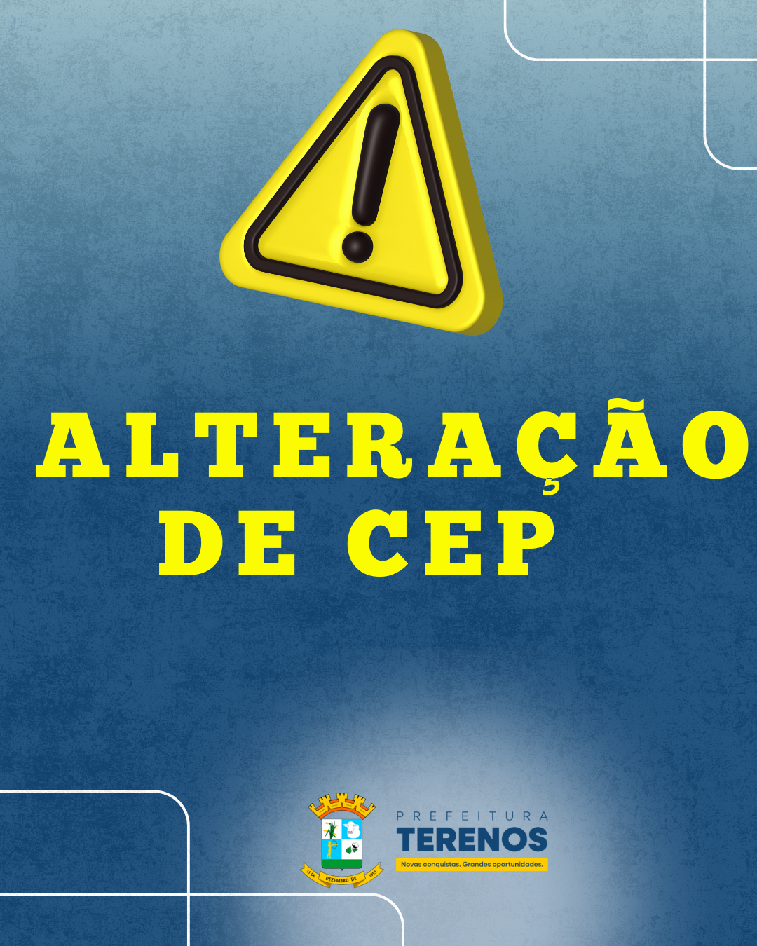 ⚠️ ATENÇÃO, MORADORES PARA AS MUDANÇAS DE CEP⚠️