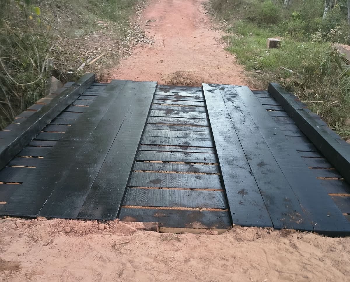 Prefeitura de Terenos conclui reforma de ponte no Distrito de Cachoeirão